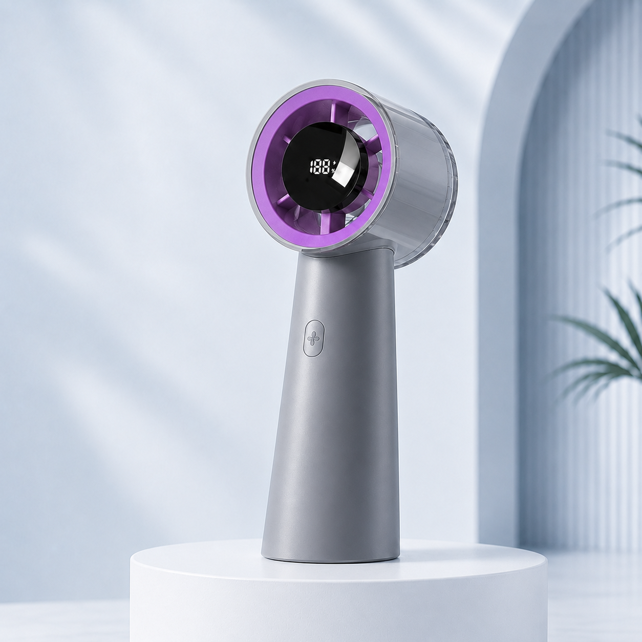 Mini ventilateur turbo portable avec affichage numérique