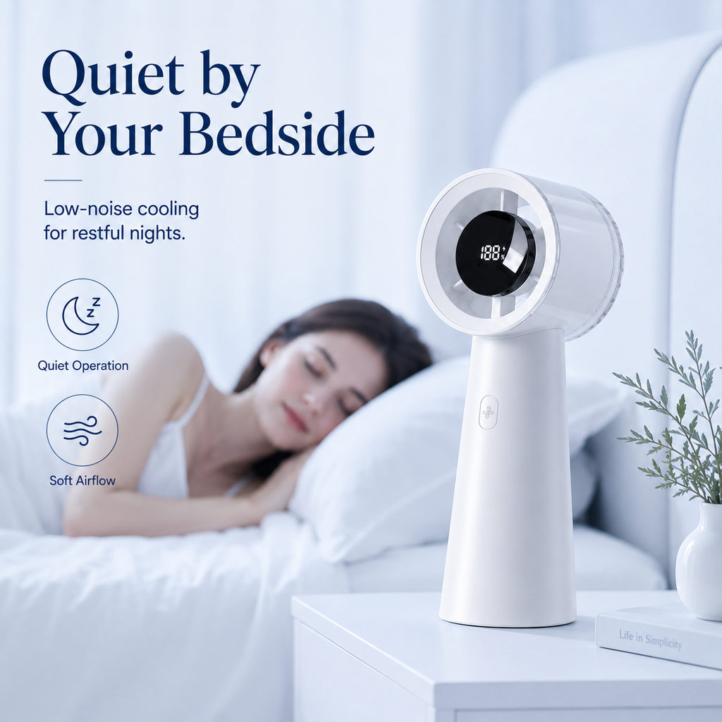 Mini Portable Turbo Fan with Digital Display