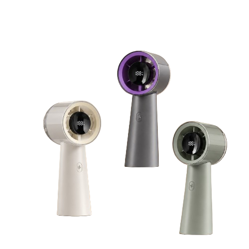Mini ventilateur turbo portable avec affichage numérique